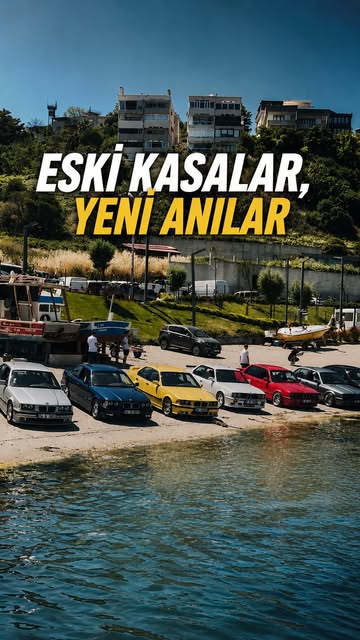 Sahilde eski kasa BMW buluşması
