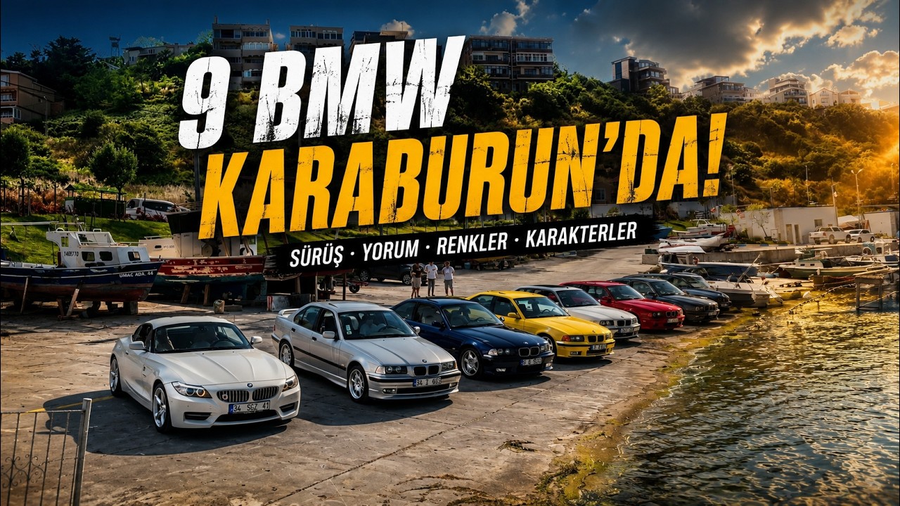 9 BMW Bir Arada! Karaburun'da Sürüş